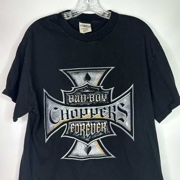 Vintage Tennessee River Bad Boy Choppers Forever Black Tshirt Size Large - Picture 2 of 8